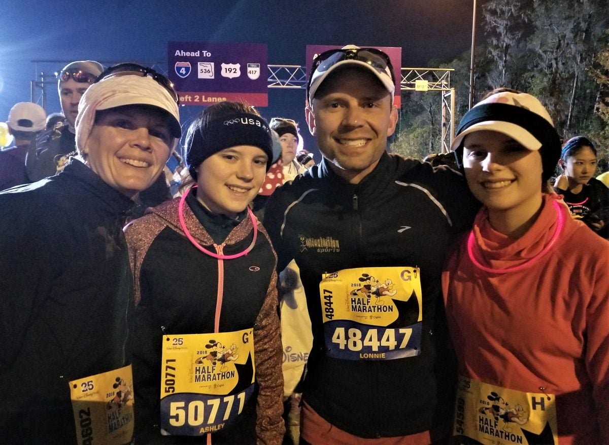 Somers family Disney half marathon