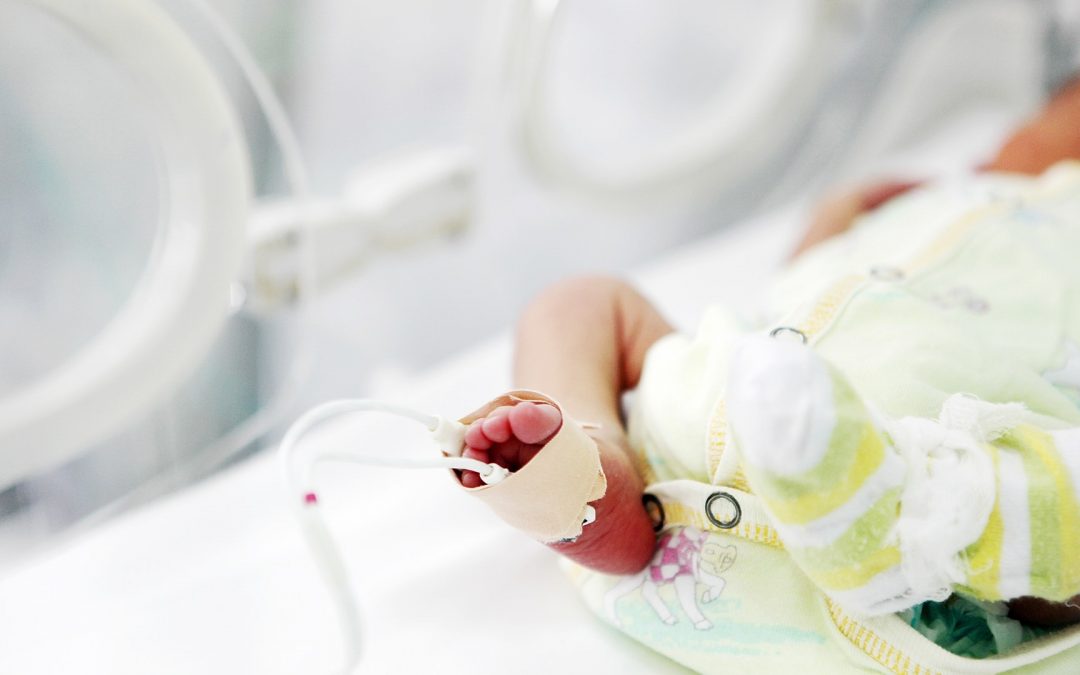Image of a baby foot for an article on PTSD and NICU parents