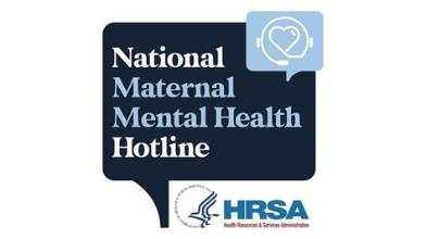 National Maternal mental health hotline logo