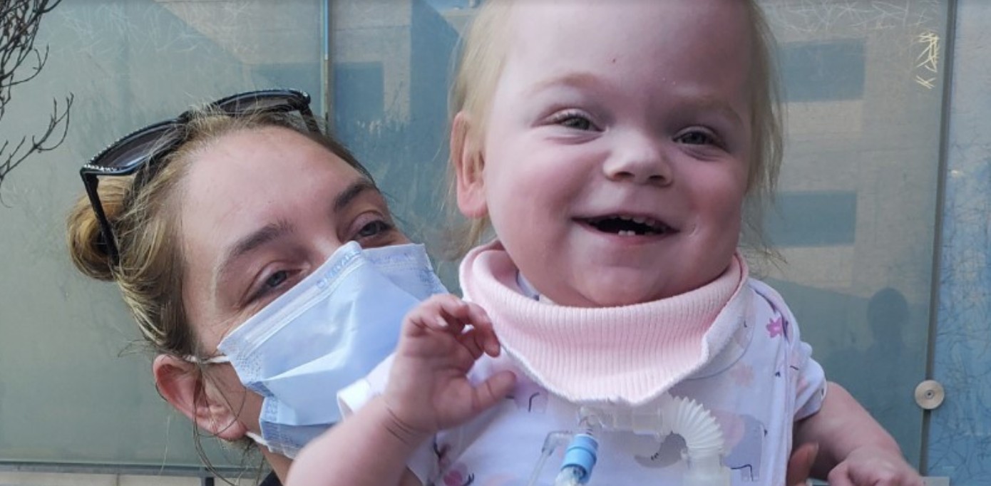 Joshlynn, a smiling toddler and her mom